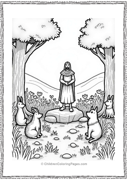 Dungeons And Dragons Bard Performing In Enchanted Forest Free PDF Printable