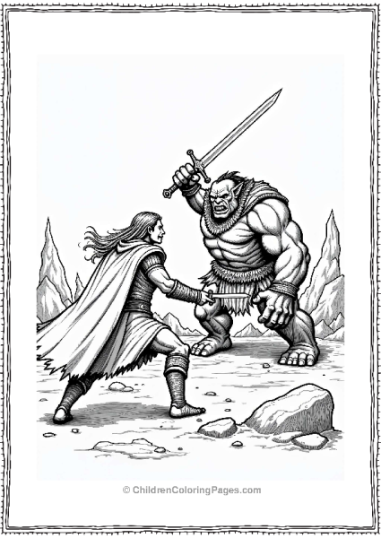 Dungeons And Dragons Battle Scene Free PDF Printable