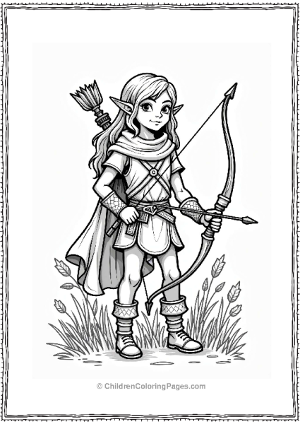 Dungeons And Dragons Brave Elf Warrior Ready For Adventure Free PDF Printable