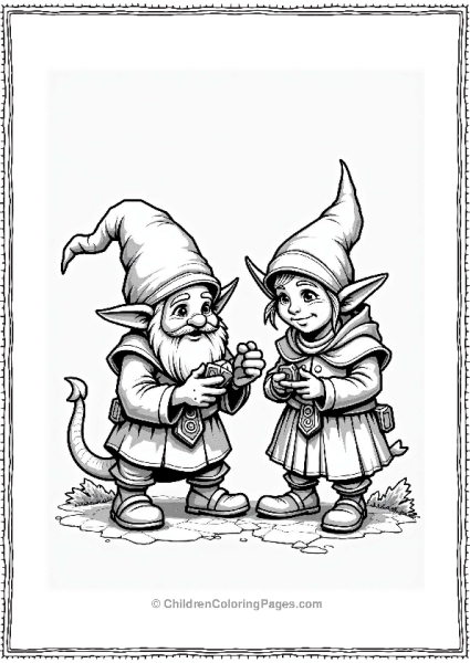 Dungeons And Dragons Characters Gnome And Elf Inventing Free PDF Printable
