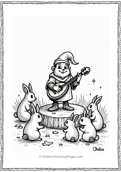 Dungeons And Dragons Cheerful Bard With Enchanted Animals Free PDF Printable