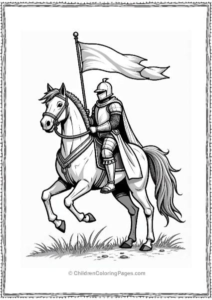 Dungeons And Dragons Chivalrous Knight On Horseback Free PDF Printable