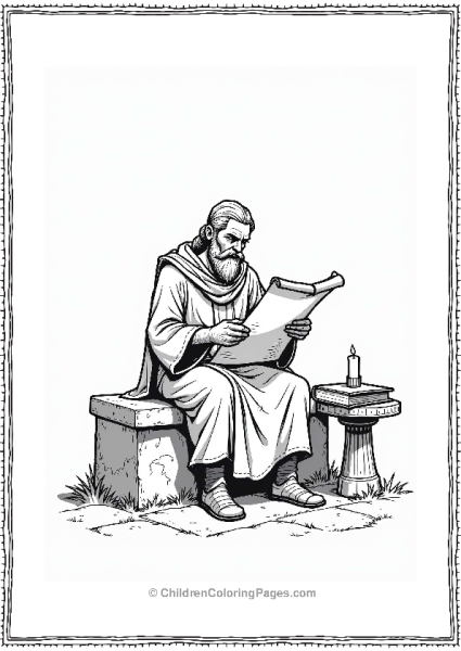 Dungeons And Dragons Cleric Reading A Sacred Scroll Free PDF Printable