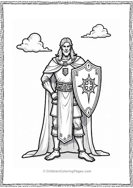 Dungeons And Dragons Cleric With Shield And Holy Symbol Free PDF Printable