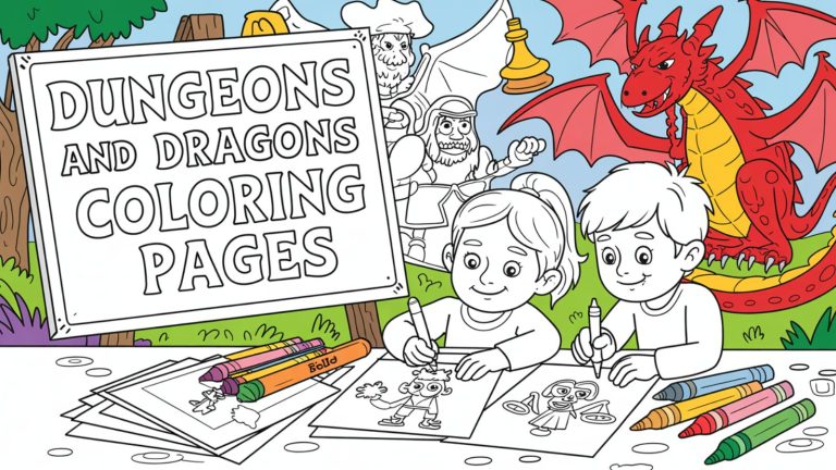 Dungeons And Dragons Coloring Pages