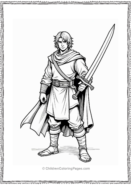 Dungeons And Dragons Courageous Swordsman Ready For Battle Free PDF Printable