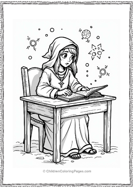 Dungeons And Dragons Curious Sorceress Studying A Spellbook Free PDF Printable