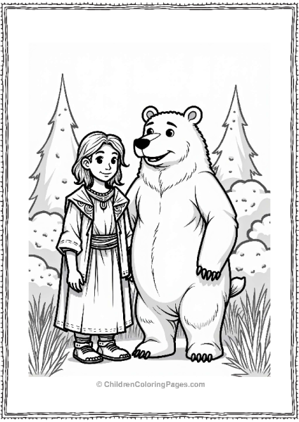 Dungeons And Dragons Druid And Bear Characters Free PDF Printable