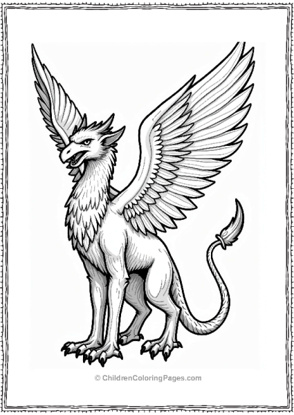 Dungeons And Dragons Fearsome Griffon Ready For Flight Free PDF Printable