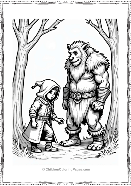 Dungeons And Dragons Game Characters In The Forest Free PDF Printable