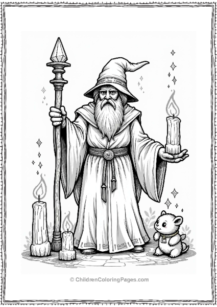 Dungeons And Dragons Gentle Wizard Teaching Magic Free PDF Printable