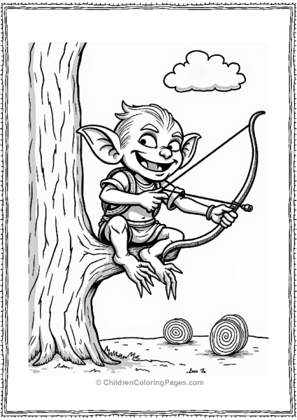 Dungeons And Dragons Goblin With A Mischievous Grin Free PDF Printable
