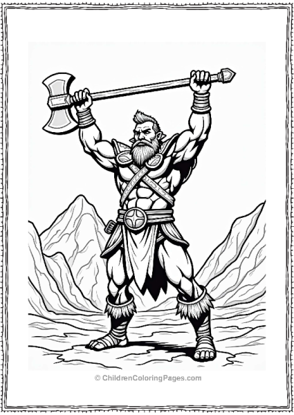 Dungeons And Dragons Mighty Barbarian Ready For Battle Free PDF Printable