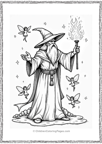 Dungeons And Dragons Wizard Casting A Spell Free PDF Printable