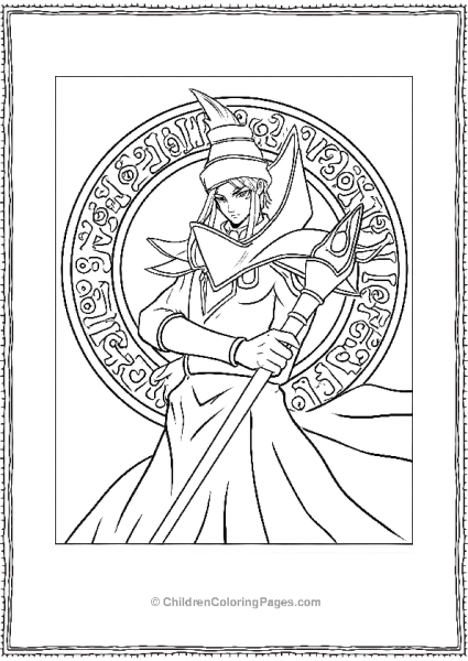 Easy To Color Yu Gi Oh Page Free PDF Printable