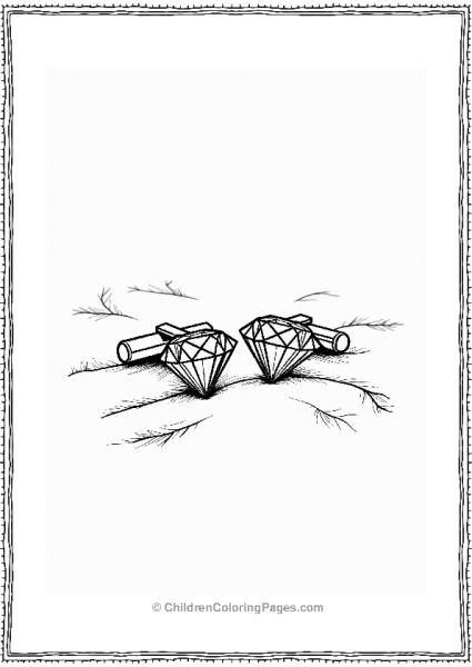 Elegant Diamond Cufflinks Design Free PDF Printable