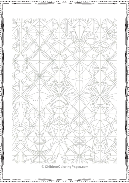 Geometric Star Pattern For Kids Free PDF Printable