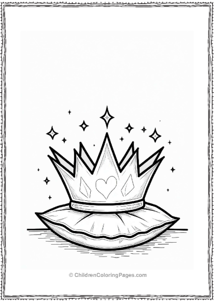 Glistening Diamond Crown With Stars Free PDF Printable