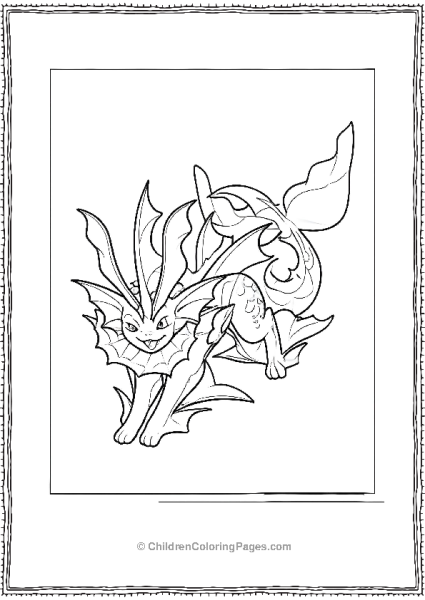 Happy Vaporeon Expression Free PDF Printable