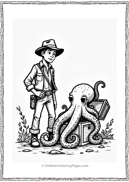 Indiana Jones And A Friendly Octopus Free PDF Printable