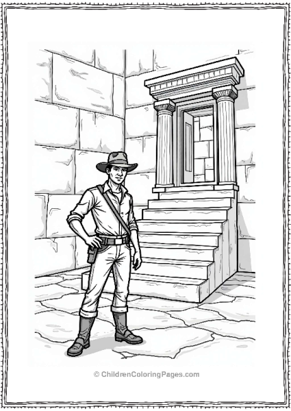 Indiana Jones At The Temple Entrance Free PDF Printable