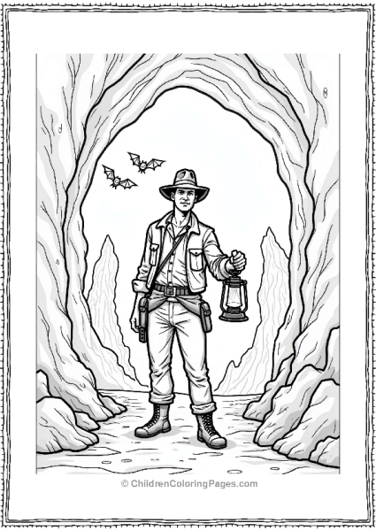 Indiana Jones In A Dark Cave Free PDF Printable