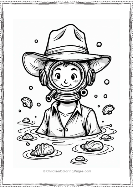 Indiana Jones In A Diving Helmet Free PDF Printable