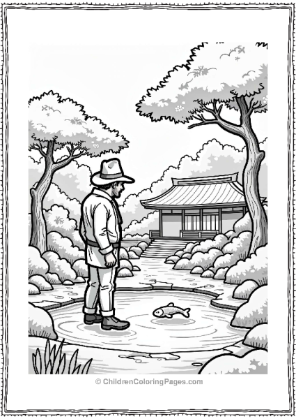 Indiana Jones In A Japanese Garden Free PDF Printable