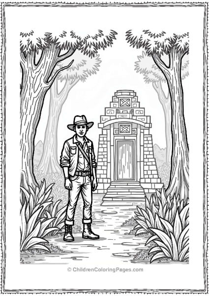 Indiana Jones In A Jungle Temple Free PDF Printable