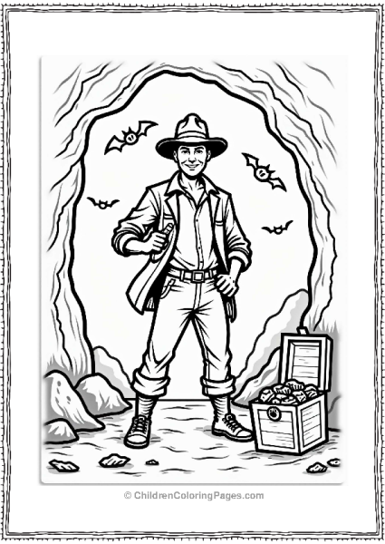 Indiana Jones In The Cave With Compass Free PDF Printable