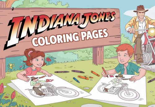 Indiana Jones Coloring Pages – Free PDF Printables 🎩🏺🧭🗺️