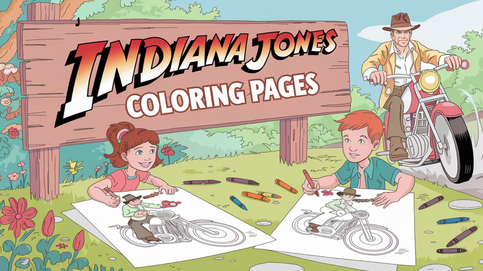 Indiana Jones Coloring Pages – Free PDF Printables 🎩🏺🧭🗺️