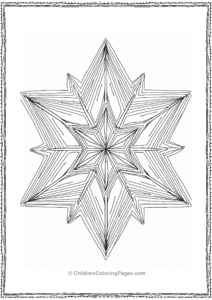 Interlocking Triangles Star Pattern Free PDF Printable