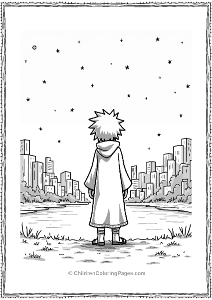 Itachi Against A Starry Night Skyline Free PDF Printable