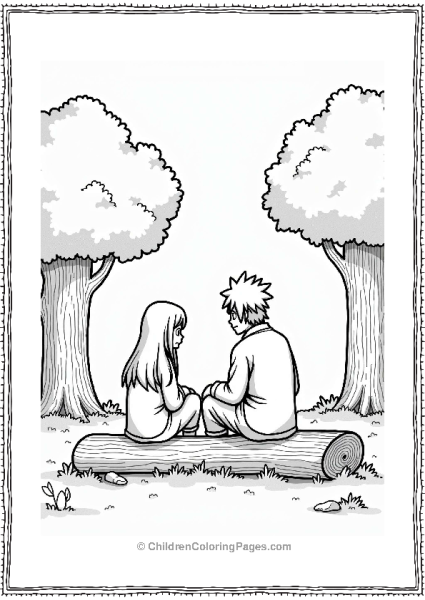 Itachi And Sakura In The Forest Free PDF Printable