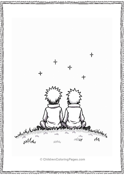 Itachi And Sasuke Stargazing Together Free PDF Printable