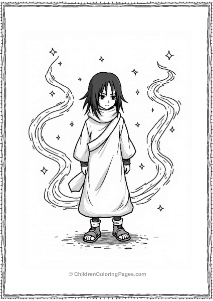 Itachi In A Genjutsu Swirl Free PDF Printable