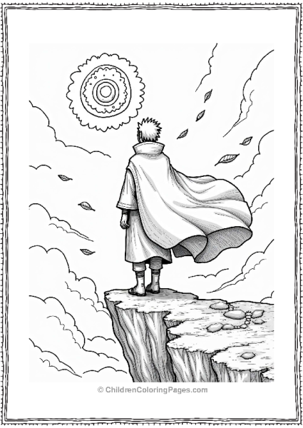 Itachi On A Cliff With Sharingan Free PDF Printable