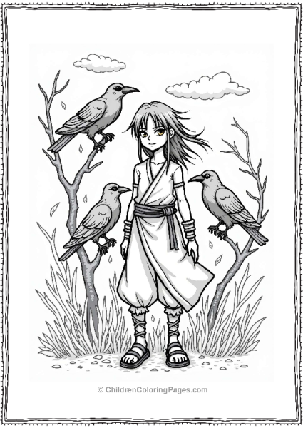 Itachi Surrounded By Crows Free PDF Printable