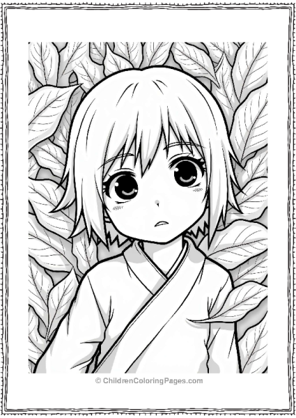 Itachi Surrounded By Leaves Free PDF Printable