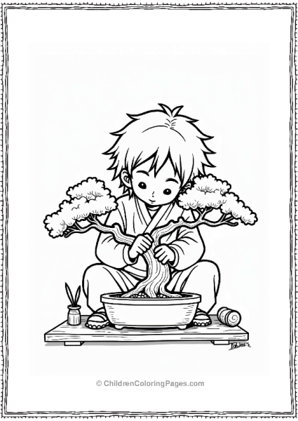 Itachi Trimming A Bonsai Tree Free PDF Printable