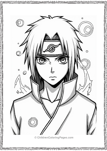 Itachi With Activated Sharingan Free PDF Printable