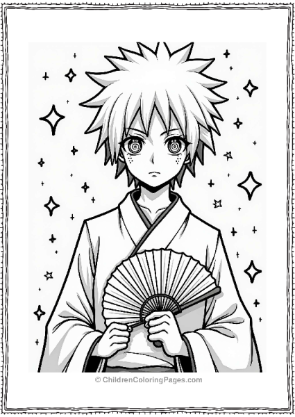 Itachi With Hypnotic Fan And Illusions Free PDF Printable