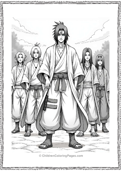 Itachi With Legendary Warriors Free PDF Printable