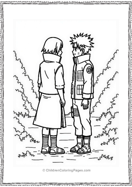 Itachis Farewell To Kakashi Free PDF Printable