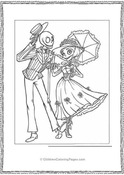 Jack And Sally Dressed Up Free PDF Printable