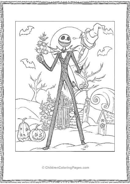 Jack Skellington From Nigtmare Before Christmas Free PDF Printable
