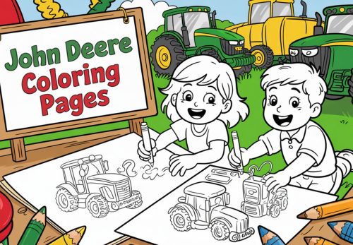 John Deere Coloring Pages – Free PDF Printables  🚜🌾🦌🌱