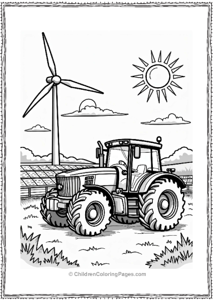 John Deere Machinery On Renewable Energy Farm Free PDF Printable