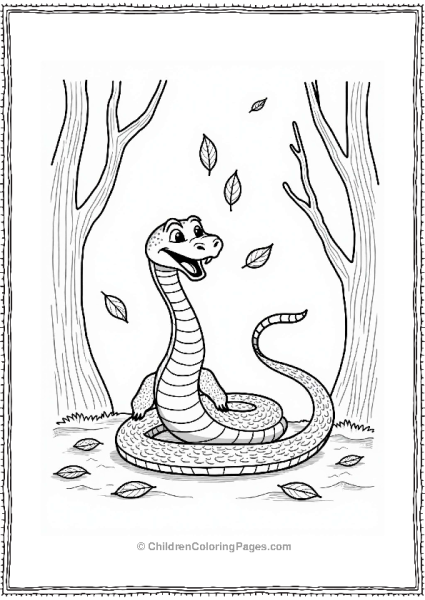 Jungle Book Kaa Catching Leaves In The Jungle Free PDF Printable